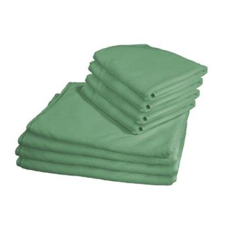 8 Stk Microfiber håndklær - Grønn - Borg Living