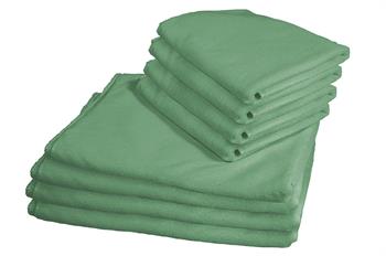 8 Stk Microfiber håndklær - Grønn - Borg Living