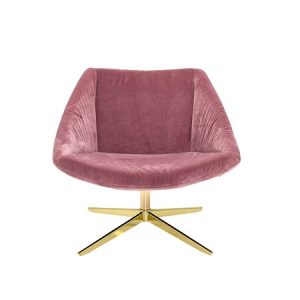 Elegant Stol Blå Polyester 77x73x76cm