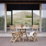 Kafésett Vendia 1 bord + 3 stoler Teak