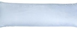 Putetrekk - 100% Bomullssateng - Stripet lyse blå - 50x150 cm