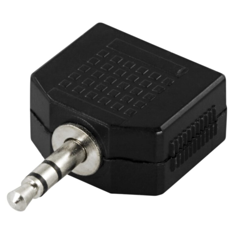 DELTACO DELTACO Y-adapter for lyd, 1 x 3,5 mm ha til 2 x 3,5 mm ho 7340004608363 Tilsvarer: N/A