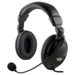 DELTACO DELTACO headset med mikrofon og volumkontroll 2m kabel 6928858385008 Tilsvarer: N/A