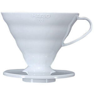 Hario 2 Cup Dripper V60 Hvit keramikk
