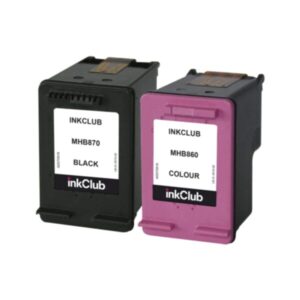inkClub Multipakning blekkpatroner, erstatter HP 302, svart og farge MHB8-2 Tilsvarer: X4D37AE