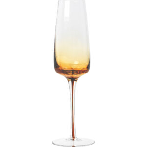 Broste Copenhagen 'Amber' Munnblåst champagneglass