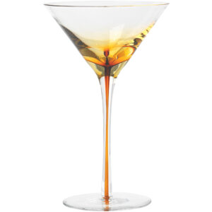 Broste Copenhagen 'Amber' Munnblåst martiniglass