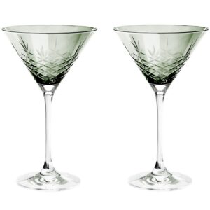 Frederik Bagger Crispy Cocktail Glass 2 stk, Emerald