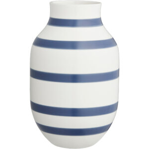 Kähler Omaggio Vase 30,5 cm Stålblå