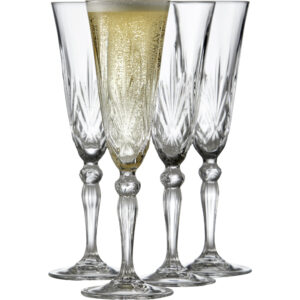 Lyngby Glass Champagne Melodia 16 cl 4 st