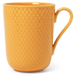 Lyngby Porcelæn Rhombe Color krus med håndtak 33 cl, gul