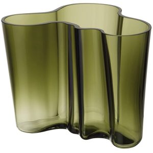 Iittala Aalto Collection Vase 16 cm, Mosegrønn