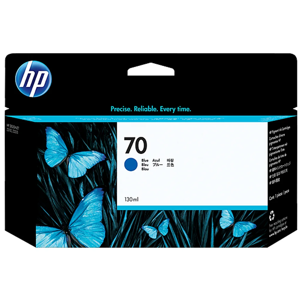 HP HP 70 Blekkpatron blå, Vivera C9458A Tilsvarer: N/A HP HP 70 Blekkpatron blå, Vivera C9458A Tilsvarer: N/A