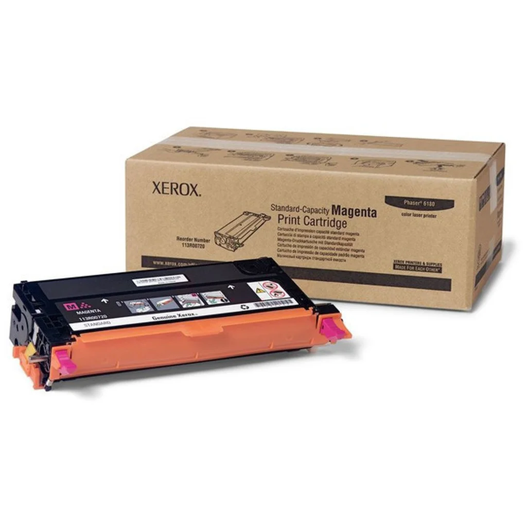 Xerox Tonerkassett magenta 2.000 sider 113R00720 Tilsvarer: N/A Xerox Tonerkassett magenta 2.000 sider 113R00720 Tilsvarer: N/A